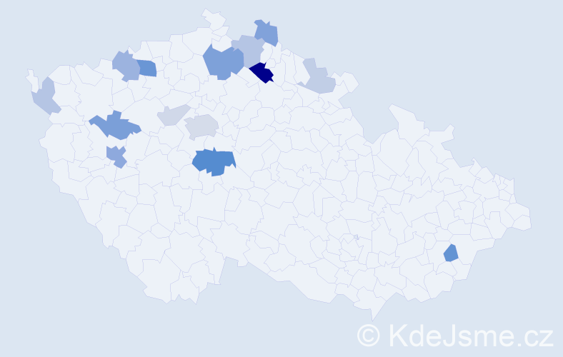 Příjmení: 'Kratzer', počet výskytů 36 v celé ČR