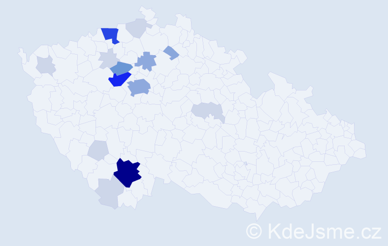 Příjmení: 'Scheinpflug', počet výskytů 51 v celé ČR