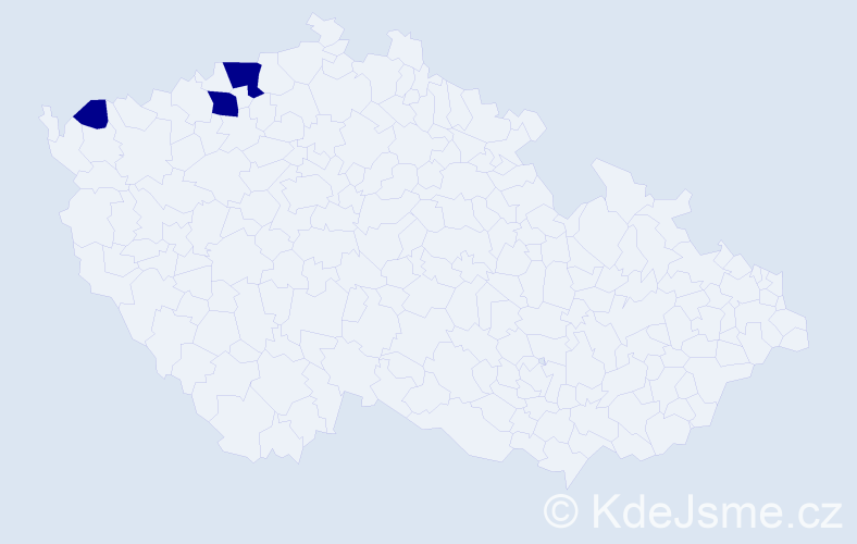 Příjmení: 'Wutschková', počet výskytů 3 v celé ČR