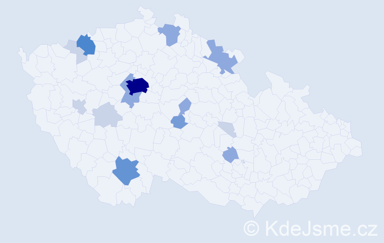 Příjmení: 'Misarová', počet výskytů 44 v celé ČR