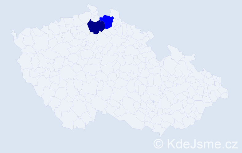 Příjmení: 'Čeredov', počet výskytů 3 v celé ČR