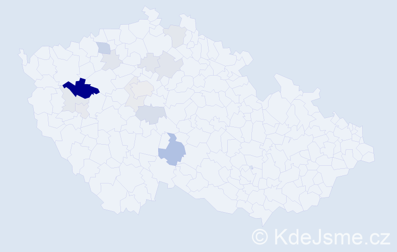 Příjmení: 'Bartásková', počet výskytů 41 v celé ČR