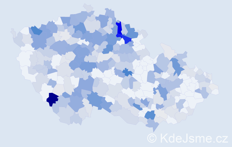 Příjmení: 'Albrecht', počet výskytů 1088 v celé ČR