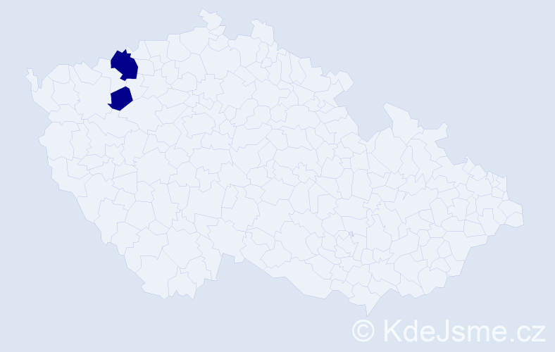 Příjmení: 'Nessmannová', počet výskytů 2 v celé ČR