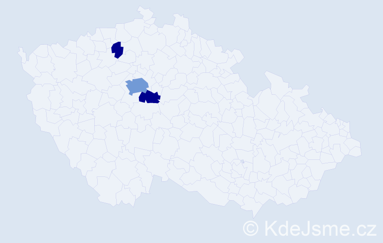 Příjmení: 'Quastová', počet výskytů 11 v celé ČR