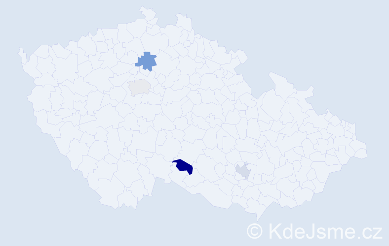 Příjmení: 'Lukecha', počet výskytů 4 v celé ČR