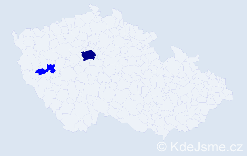 Příjmení: 'Konrady', počet výskytů 10 v celé ČR