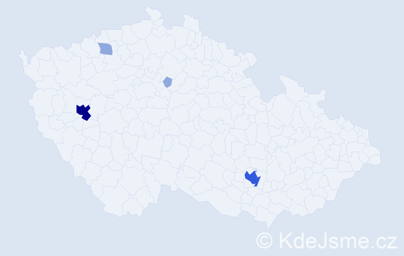 Příjmení: 'Terzijski', počet výskytů 10 v celé ČR