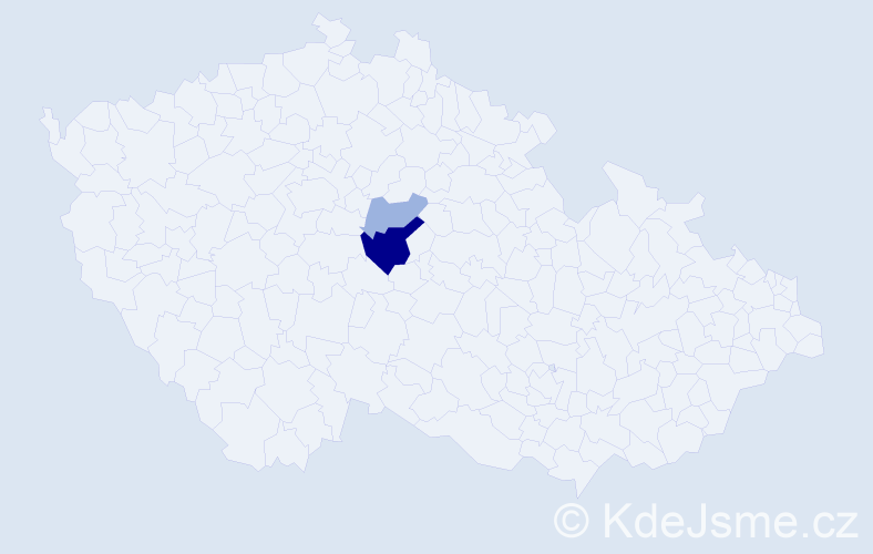 Příjmení: 'Krasnayová', počet výskytů 5 v celé ČR