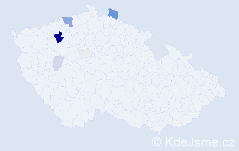 Příjmení: 'Weidisch', počet výskytů 22 v celé ČR