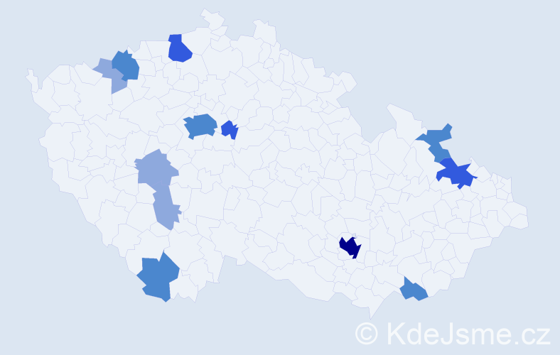 Příjmení: 'Lerche', počet výskytů 27 v celé ČR