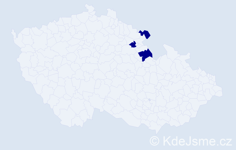 Příjmení: 'Futter', počet výskytů 3 v celé ČR