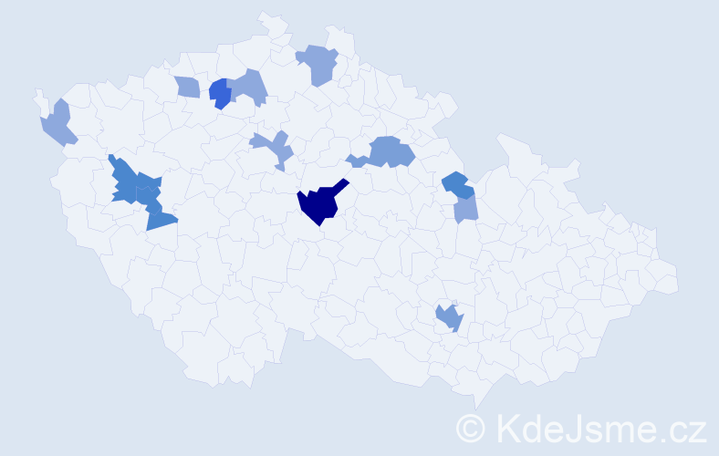 Příjmení: 'Zuchová', počet výskytů 33 v celé ČR