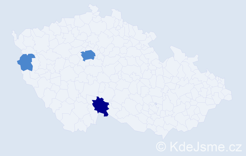 Příjmení: 'Hlohinec', počet výskytů 5 v celé ČR