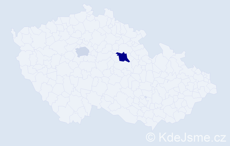Příjmení: 'Kijevský', počet výskytů 3 v celé ČR