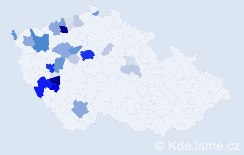 Příjmení: 'Strolená', počet výskytů 161 v celé ČR