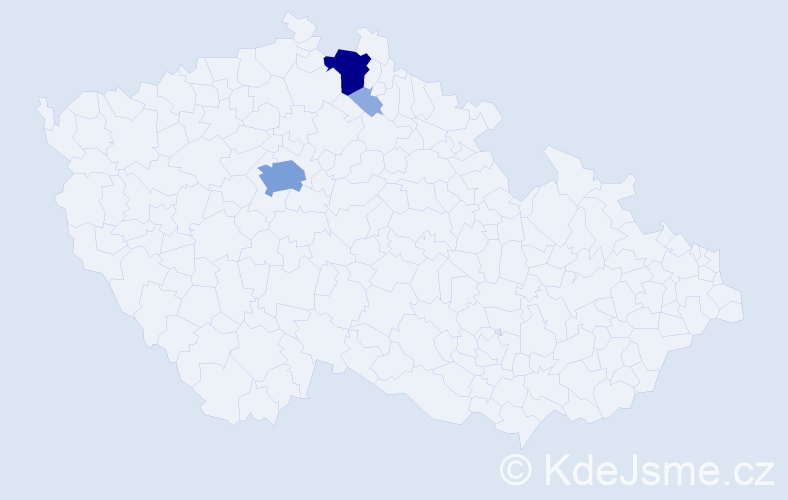 Příjmení: 'Pomeislová', počet výskytů 10 v celé ČR