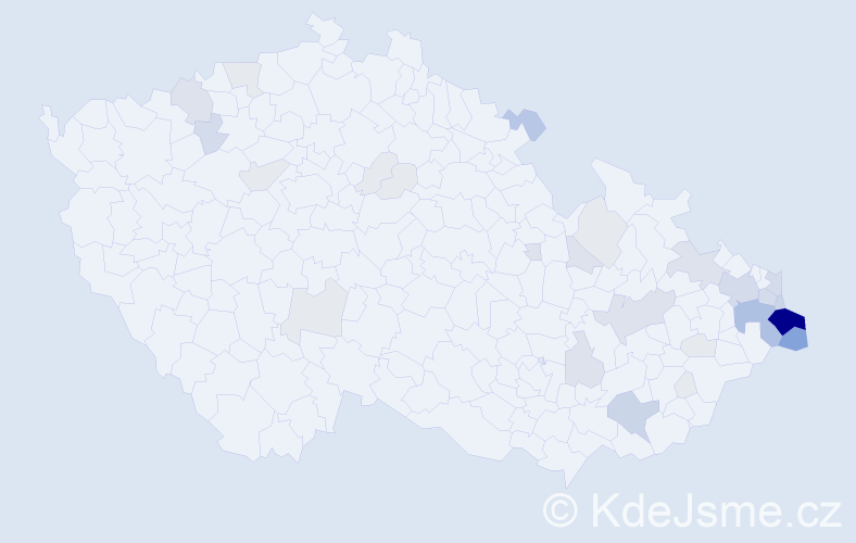 Příjmení: 'Stryjová', počet výskytů 119 v celé ČR