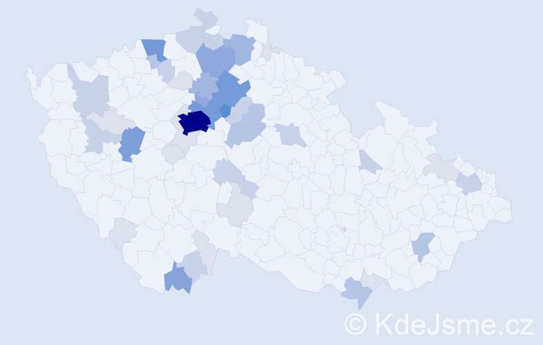 Příjmení: 'Horčic', počet výskytů 142 v celé ČR