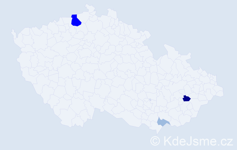 Příjmení: 'Greéová', počet výskytů 8 v celé ČR