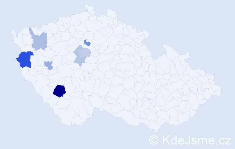 Příjmení: 'Lemer', počet výskytů 17 v celé ČR