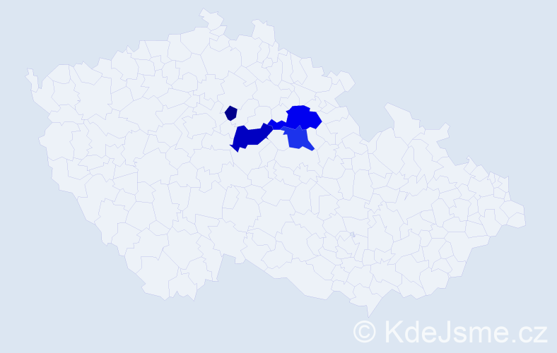 Příjmení: 'Kolakovský', počet výskytů 11 v celé ČR