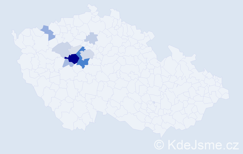 Příjmení: 'Nejepsová', počet výskytů 40 v celé ČR