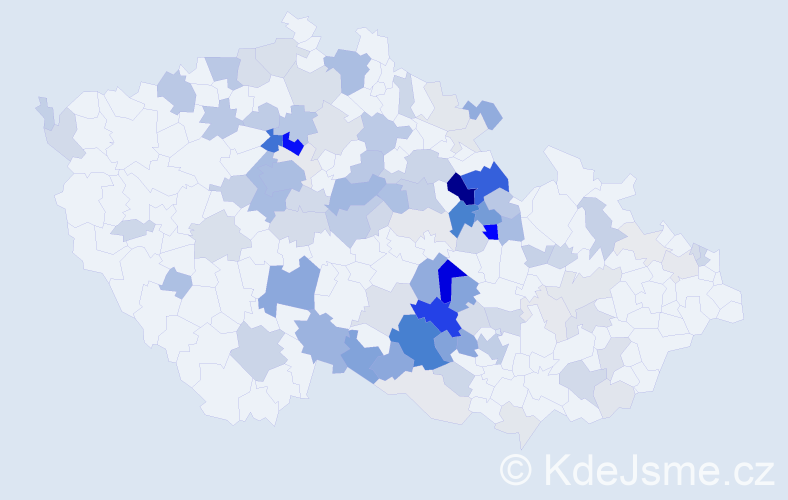 Příjmení: 'Plocek', počet výskytů 359 v celé ČR