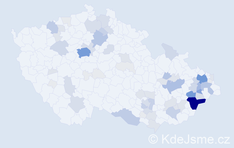 Příjmení: 'Knebl', počet výskytů 275 v celé ČR