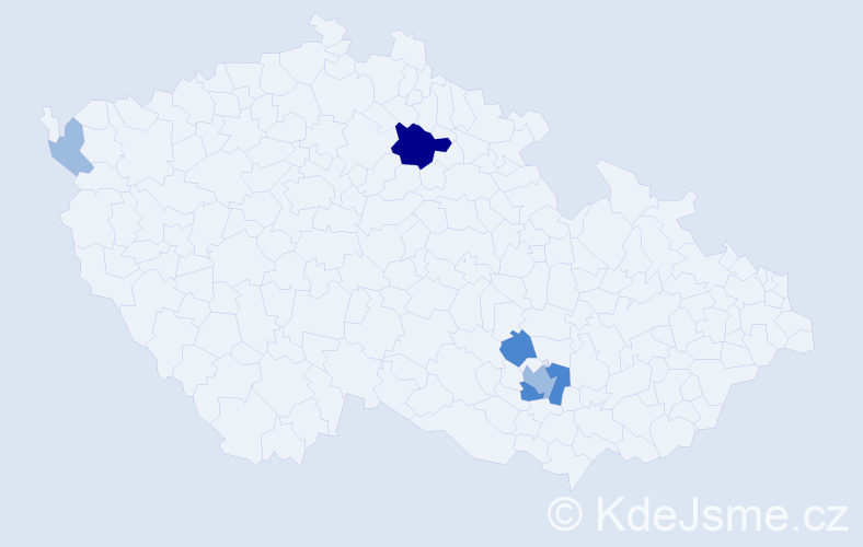 Příjmení: 'Fadinger', počet výskytů 10 v celé ČR