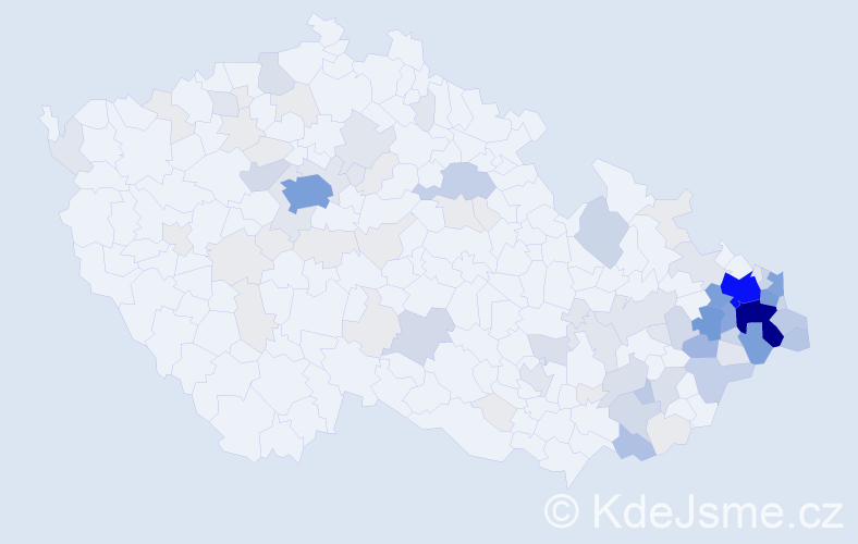 Příjmení: 'Tobola', počet výskytů 400 v celé ČR