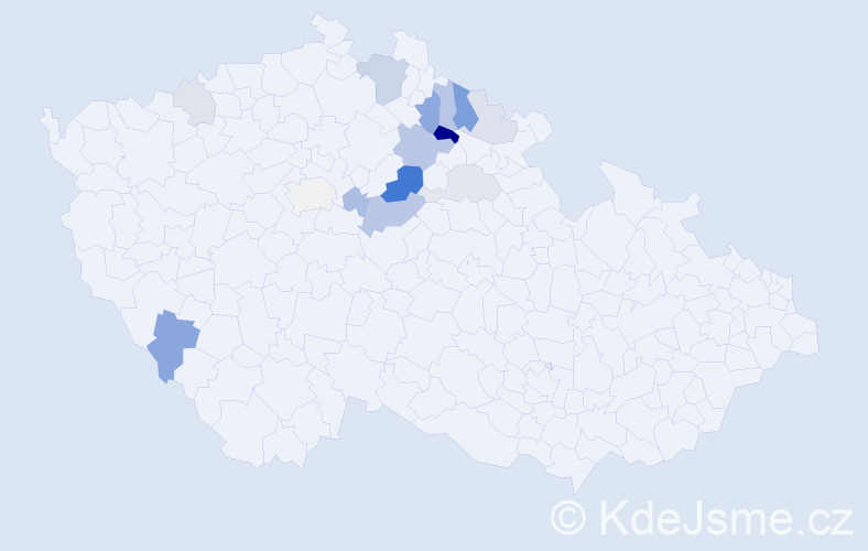 Příjmení: 'Landfeldová', počet výskytů 32 v celé ČR