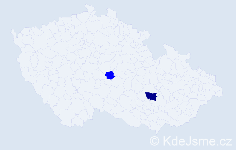 Příjmení: 'Odsuren', počet výskytů 3 v celé ČR