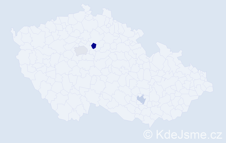 Příjmení: 'Myshak', počet výskytů 3 v celé ČR