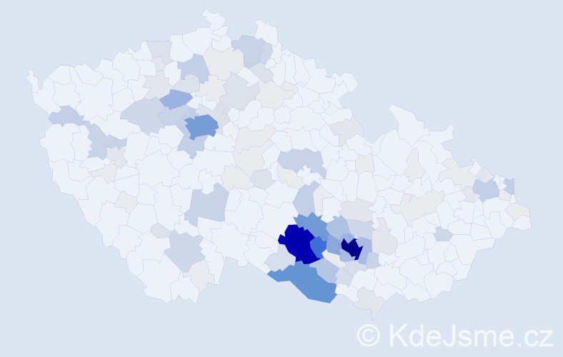 Příjmení: 'Hort', počet výskytů 511 v celé ČR