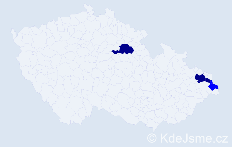 Příjmení: 'Skowronová', počet výskytů 8 v celé ČR