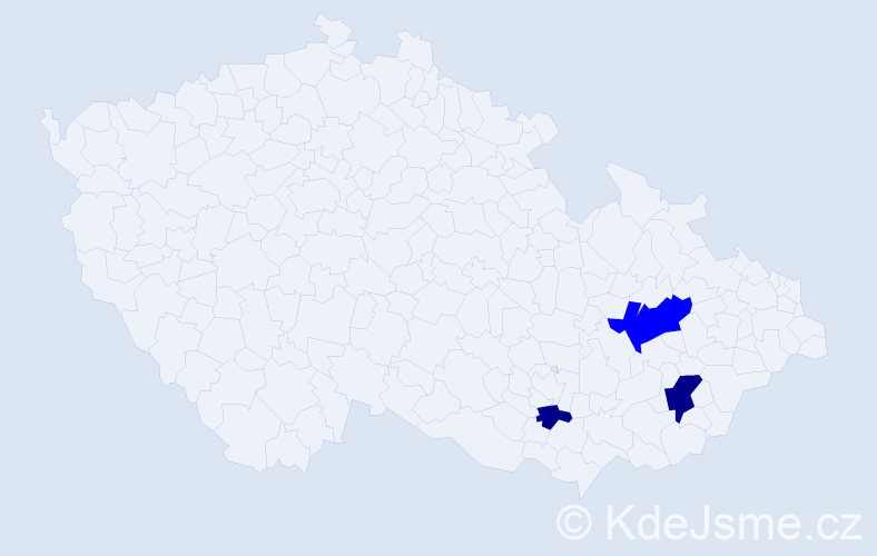 Příjmení: 'Matzka', počet výskytů 5 v celé ČR
