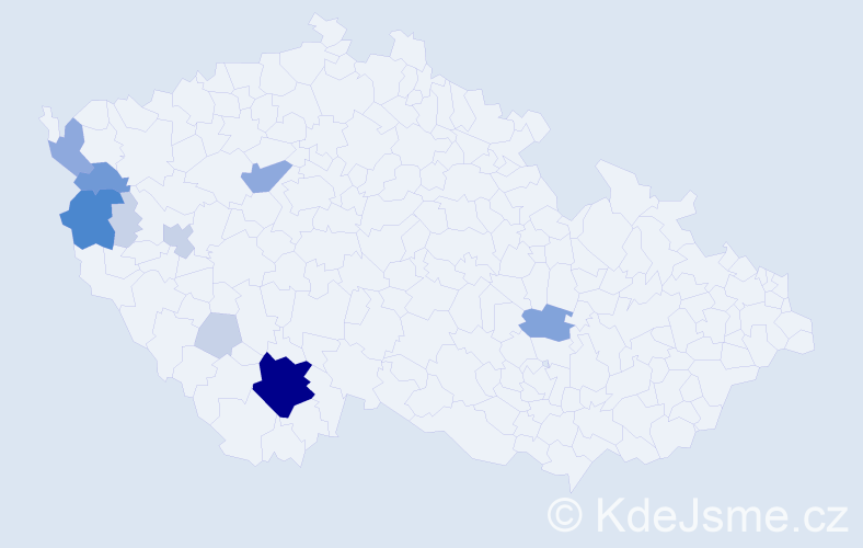 Příjmení: 'Layerová', počet výskytů 32 v celé ČR