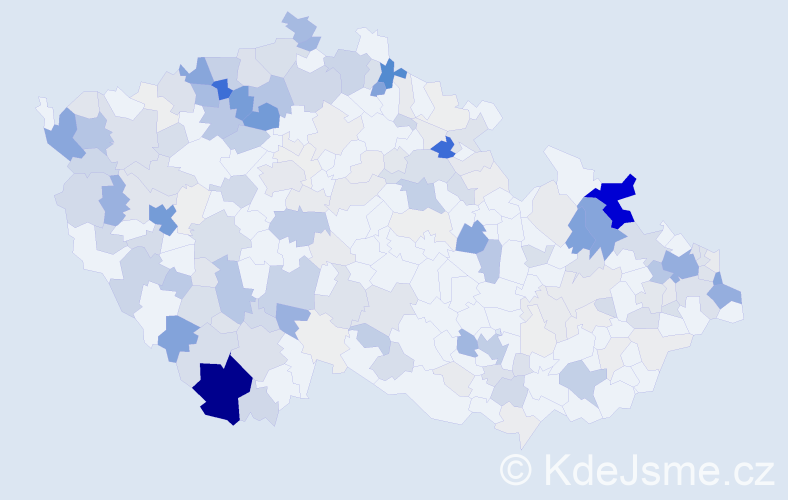 Příjmení: 'Kotlár', počet výskytů 1227 v celé ČR