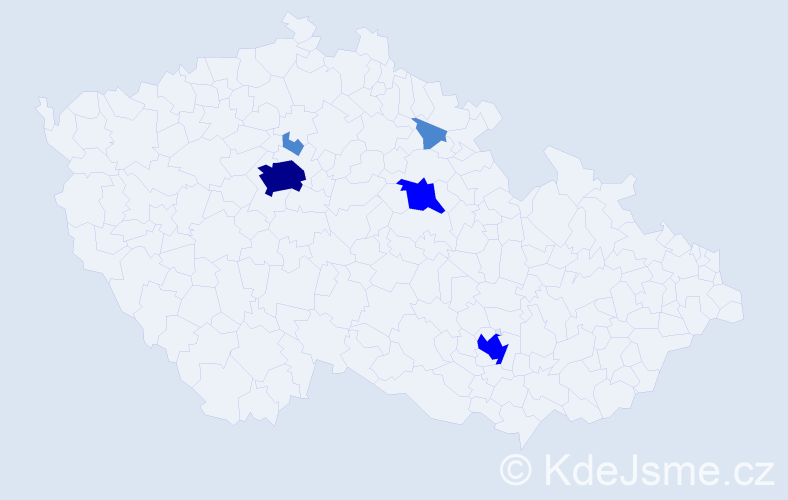 Příjmení: 'Burych', počet výskytů 9 v celé ČR