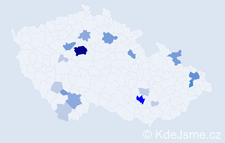 Příjmení: 'Friess', počet výskytů 51 v celé ČR