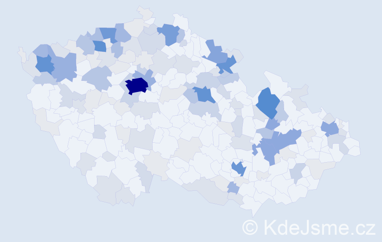 Příjmení: 'Köhlerová', počet výskytů 482 v celé ČR