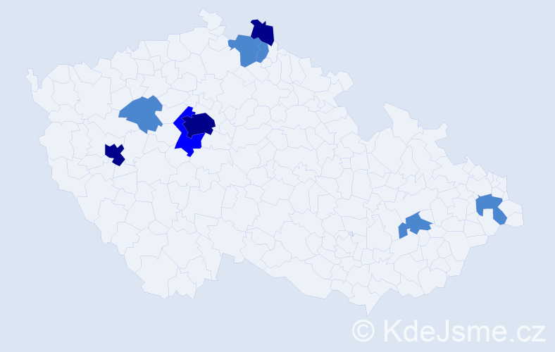 Příjmení: 'Lepišová', počet výskytů 16 v celé ČR