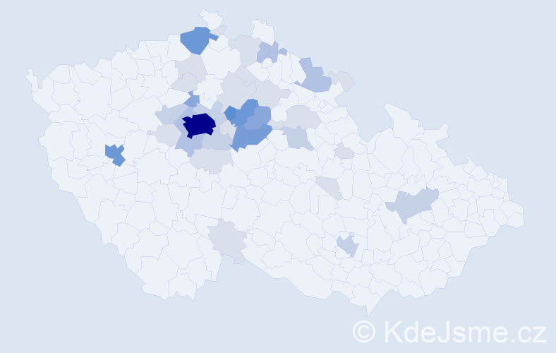 Příjmení: 'Cabrnochová', počet výskytů 113 v celé ČR