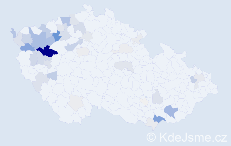 Příjmení: 'Knedlíková', počet výskytů 149 v celé ČR