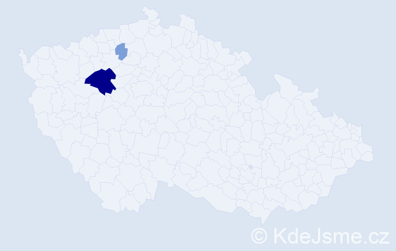 Příjmení: 'Aichlmanová', počet výskytů 8 v celé ČR