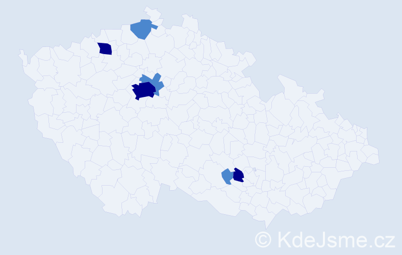 Příjmení: 'Skurovcová', počet výskytů 12 v celé ČR