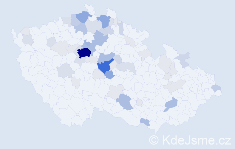Příjmení: 'Trpišovská', počet výskytů 195 v celé ČR