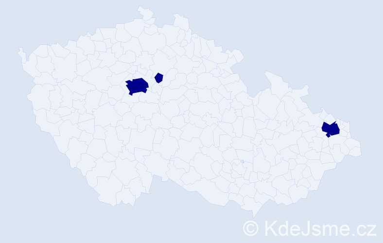 Příjmení: 'Shevchyshyn', počet výskytů 3 v celé ČR