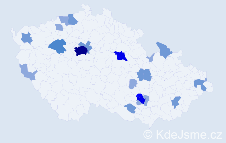 Příjmení: 'Römerová', počet výskytů 48 v celé ČR